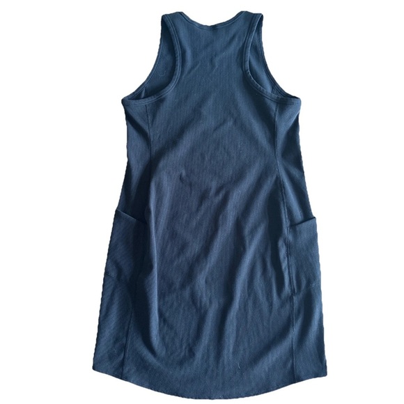 Zella Black Ribbed Racerback Tank Style Dress Size XLarge - Picture 7 of 11